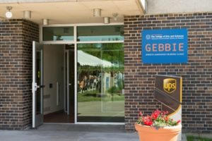 Exterior entrance to Gebbie Clinic